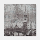 Aimant Taupe et Cyan en détresse Skyline Venice Italie (Devant)