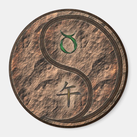 Aimant Taureau & Cheval de terre (Devant)