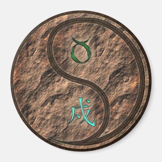 Aimant Taureau & Chien de Terre (Devant)