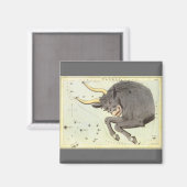 Aimant Taureau, Constellation Vintage Urania's Mirror (Recto/Verso)