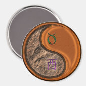 Aimant Taureau & Coq de Bois (Recto/Verso)