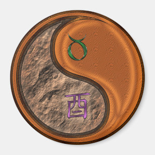 Aimant Taureau & Coq de Bois