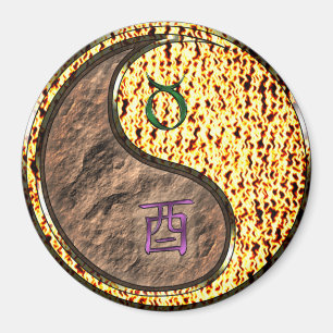 Aimant Taureau & Coq de feu