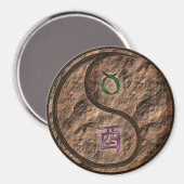 Aimant Taureau & Coq de Terre (Recto/Verso)