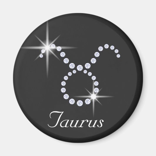 Aimant Taureau Diamant Étincelant (Devant)