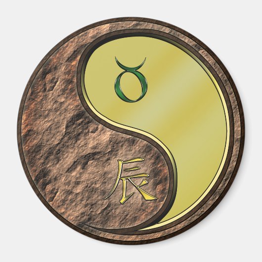 Aimant Taureau & Dragon de Métal (Devant)