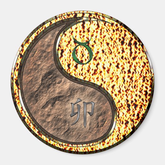 Aimant Taureau & Lapin de Feu (Devant)