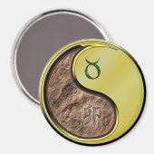 Aimant Taureau & Lapin de métal (Recto/Verso)