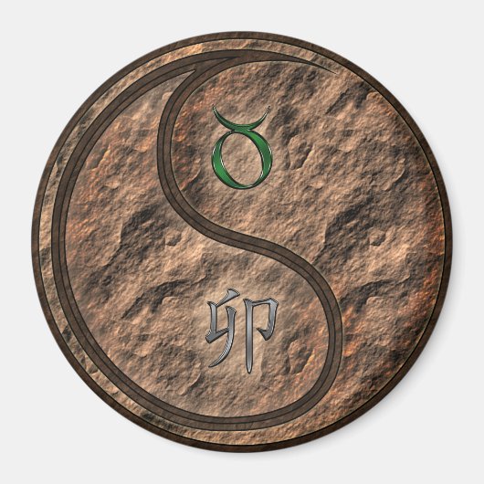 Aimant Taureau & Lapin de Terre (Devant)