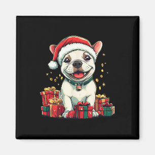Aimant Taureau mou Terrier Santa Hat Funny Noël Noël Noël