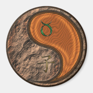 Aimant Taureau & Rat de bois