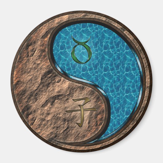 Aimant Taureau & Rat d'eau (Devant)