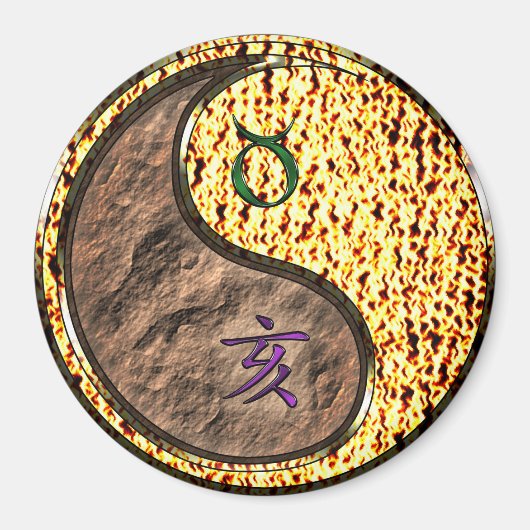 Aimant Taureau & Sanglier de feu (Devant)