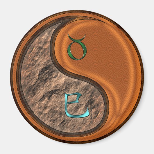 Aimant Taureau & Serpent de Bois (Devant)