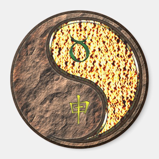 Aimant Taureau & Singe de Feu (Devant)