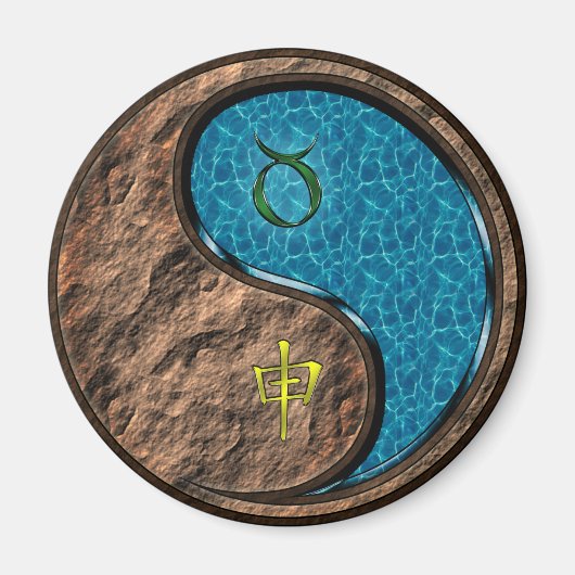 Aimant Taureau & Singe d'eau (Devant)