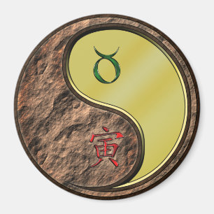 Aimant Taureau & Tigre de Métal