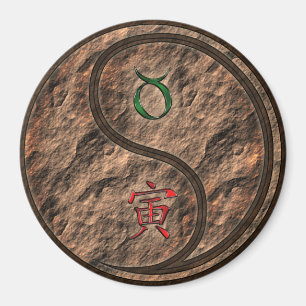 Aimant Taureau & Tigre de Terre