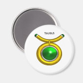 AIMANT TAURUS /OR, EMÉRALD VERT SIGNE ZODIAC JEWEL (Recto/Verso)