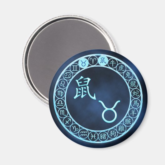 Aimant Taurus/Rat (Recto/Verso)