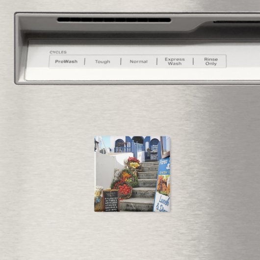 Aimant taverne grecque sur Santorin, Grèce (In Situ (Lave-vaisselle))