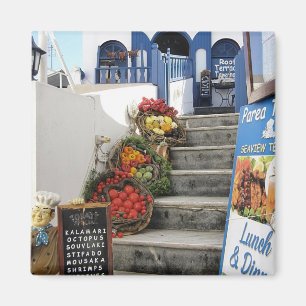 Aimant taverne grecque sur Santorin, Grèce