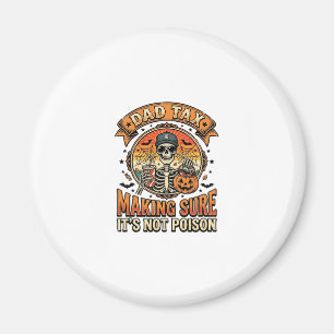 Aimant Taxe Papa Drôle Halloween Squelette Bonbons_1