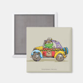 Aimant Taxi vintage Oscar (Recto/Verso)