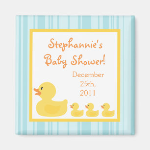 Aimant {TBA} 2"x2" Fête Bubble en caoutchouc Ducky Favori