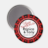 Aimant :: TBA :: Las Vegas Newlyweds Casino Chip Favorise (Recto/Verso)