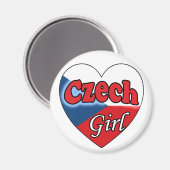 Aimant Tchèque fille (Recto/Verso)