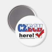 Aimant Tchèque ici (léger) (Recto/Verso)