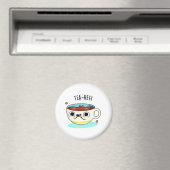 Aimant Tea Hee Funny Tea Cup Pun (In Situ (Lave-vaisselle))