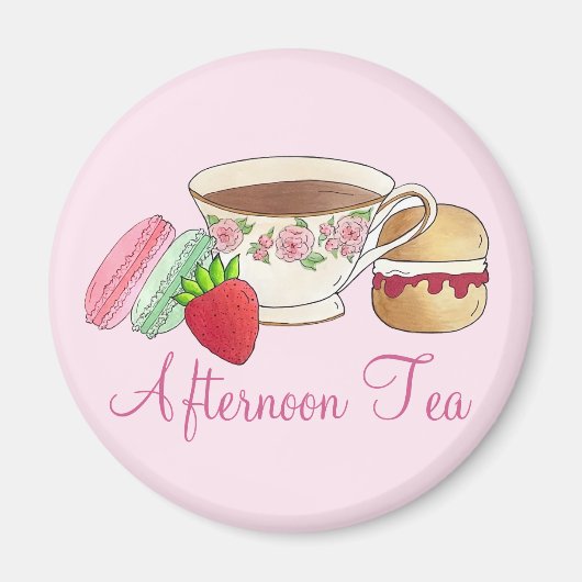 Aimant Tea Party Macarons Tea Party Scone (Devant)