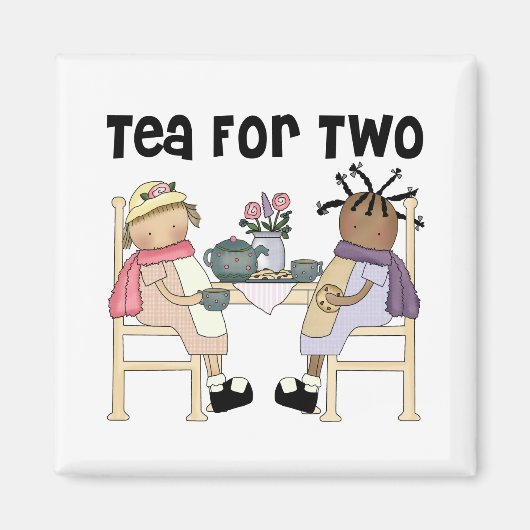 Aimant Tea Party pour deux (Devant)