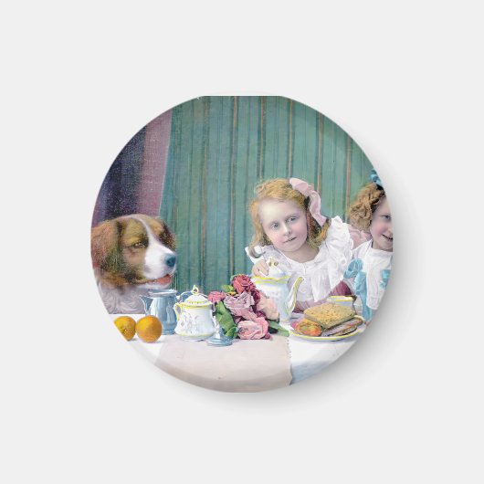 Aimant Tea Party vintage (Devant)