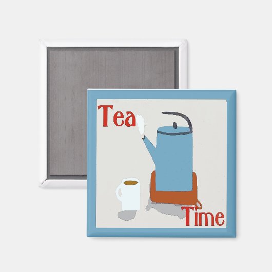 Aimant Tea Time Blue Pot (Recto/Verso)