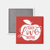 Aimant Teach Love Inspire (Recto/Verso)