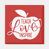 Aimant Teach Love Inspire (Devant)