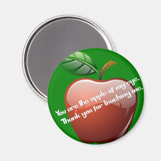 Aimant Teacher Appreciation (Recto/Verso)