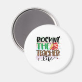 Aimant Teacher Art Rocking La Vie De Teacher (Recto/Verso)