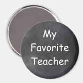Aimant Teacher Chalkboard Design Venin Idea (Recto/Verso)