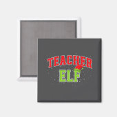 Aimant Teacher Elf Christmas Family Matching Group Xmas T (Recto/Verso)