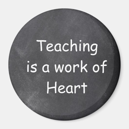 Aimant Teaching Work Heart Chalkboard Design Venin Idea (Devant)