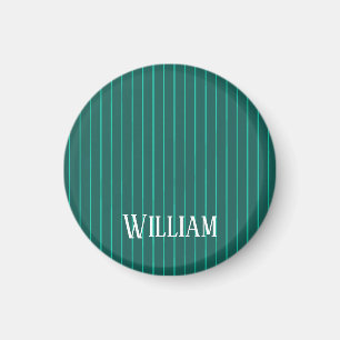 Aimant Teal pinstripes