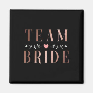 Aimant Team Bride Bachelor Fête des mariées de mariage Sq
