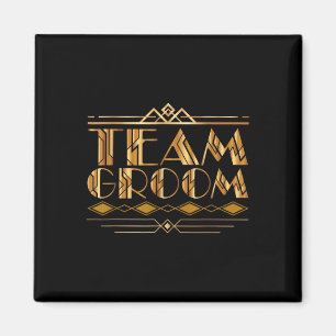 Aimant Team Grooms Bridegroom Hommes Correspondant Glamou