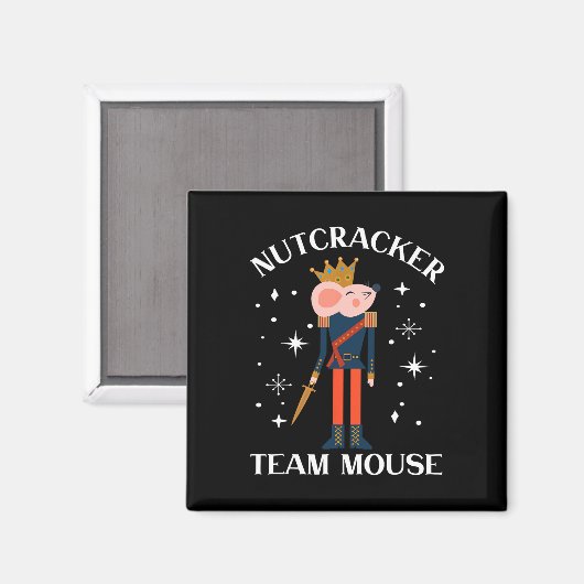 Aimant Team Mouse Nutcracker Noël Danse Amusante Soldat (Recto/Verso)