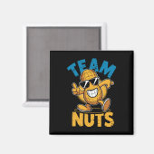 Aimant Team Nuts Dab Peanut Drôle Cool Genre Revela (Recto/Verso)