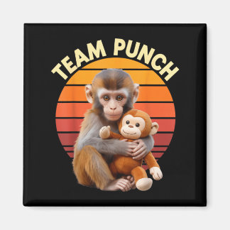 Aimant Team Punch Monkey Plush Retro Sun